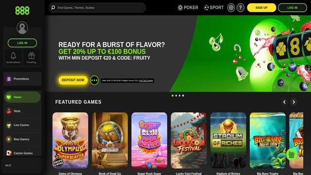 888 Casino casino screenshot